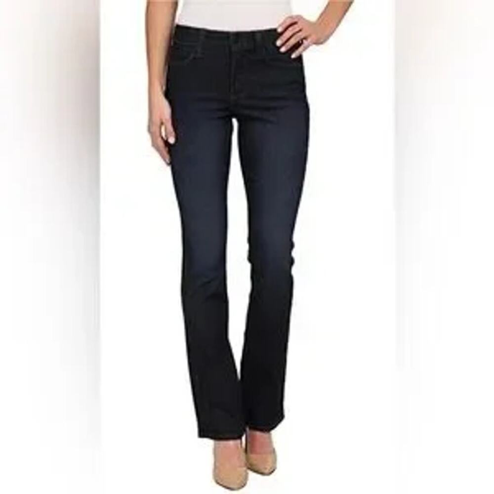 NYDJ Billie Mini Bootcut Dark Wash Lift Tuck High Rise Blue Jeans (6)